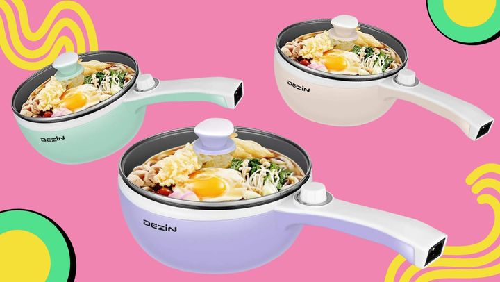 The Dezin electric hot pot is available in four colors.