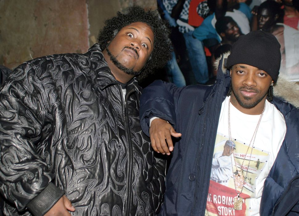 Bone Crusher and Dupri attend a party in New York City.