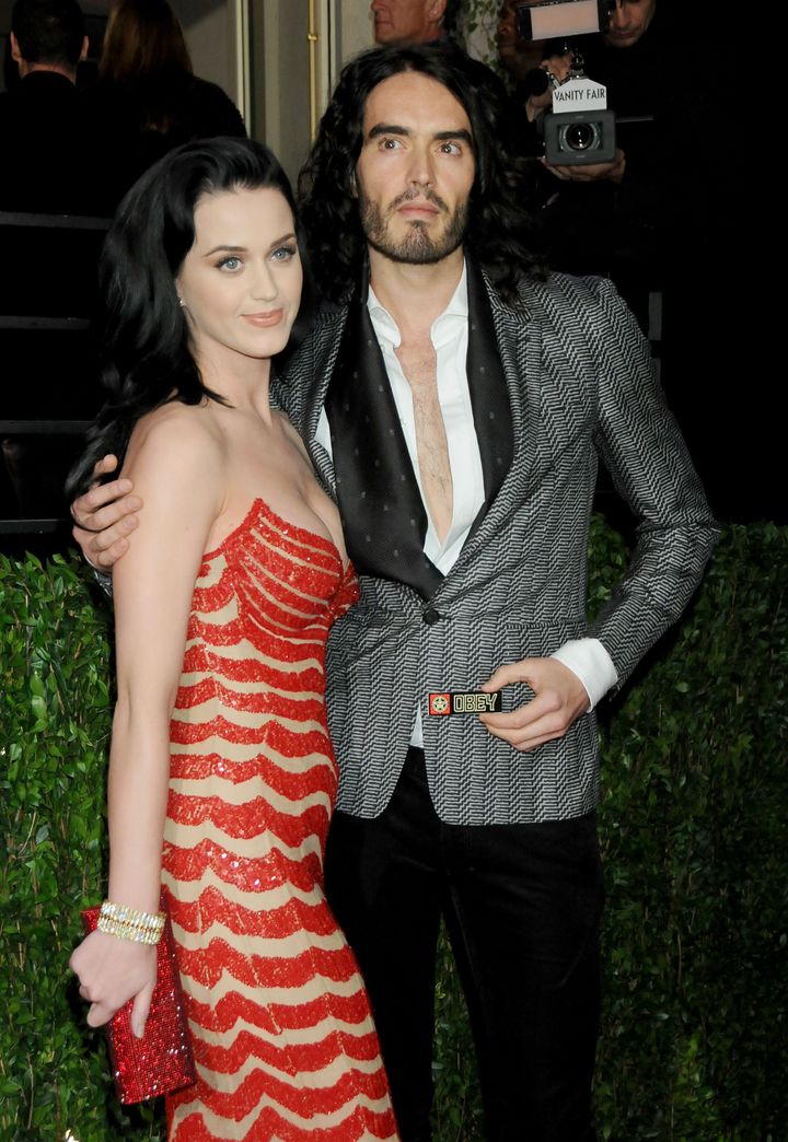 Perry and Brand attend the Vanity Fair Oscar Party 2010.