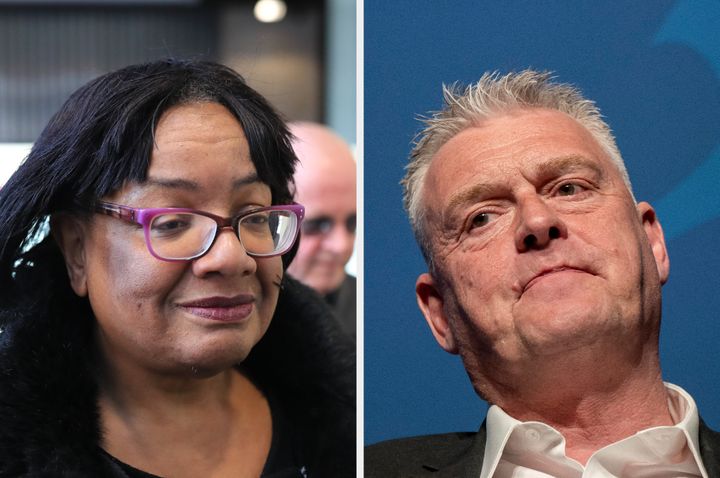 Diane Abbott and Lee Anderson.