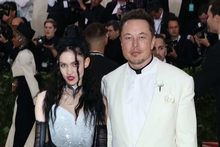 Grimes and Elon Musk attend the 2018 Met Gala.