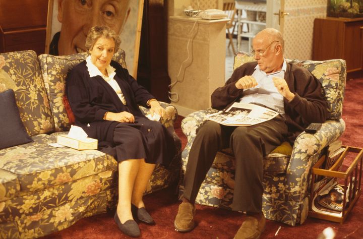 Doreen Mantle and Richard Wilson in One Foot in the Grave