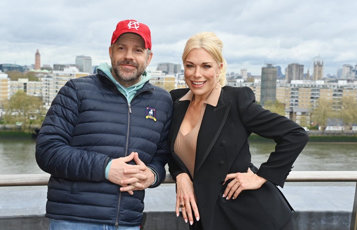 Hannah with Ted Lasso co-star Jason Sudeikis 