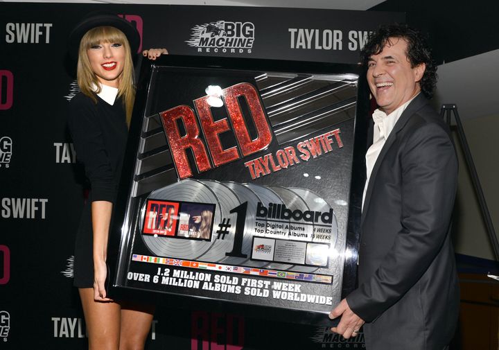 Taylor Swift and Scott Borchetta (seen here in 2013)