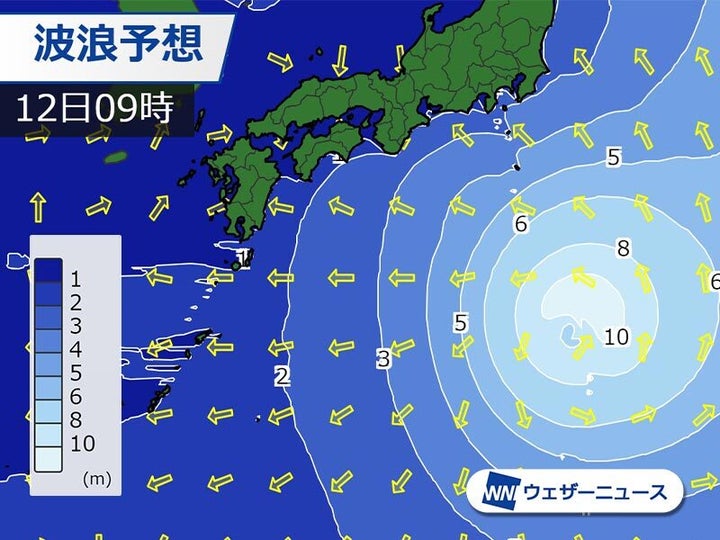 12日(土)の波の予想