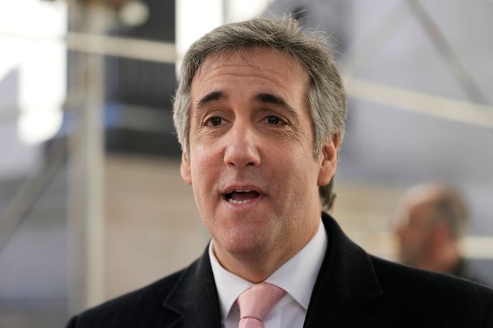 Michael Cohen speaks to reporters after testifying before a Manhattan grand jury investigating former President Donald Trump. Cohen has rebranded as an outspoken Trump critic.