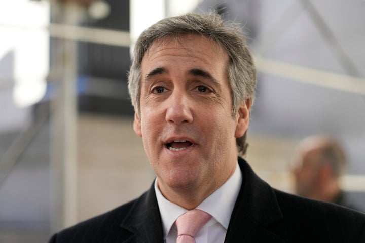 Michael Cohen speaks to reporters after testifying before a Manhattan grand jury investigating former President Donald Trump. Cohen has rebranded as an outspoken Trump critic.