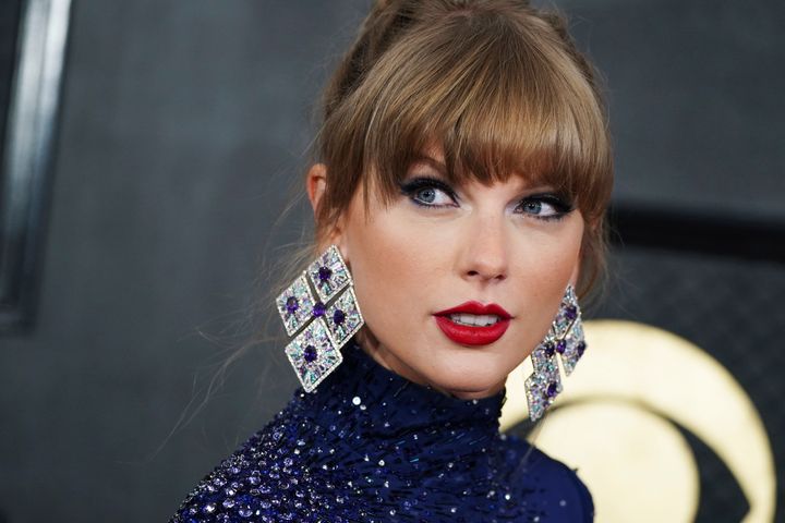 Η Taylor Swift στην 65η τελετή απονομής των Βραβείων Grammy, 5 Φεβρουαρίου 2023, Λος Άντζελες. (Photo by Jordan Strauss/Invision/AP, File)