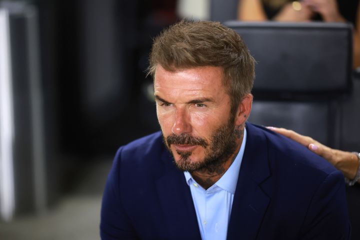 David Beckham at the Leagues Cup Quarterfinals over the weekend