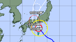 台風7号、8月15日に上陸へ。近畿・東海などで荒天になる見込み。線状降水帯が発生する可能性も