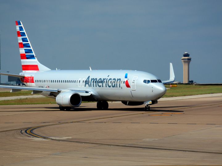 An American Airlines passenger plane is seen at the Dallas/Fort Worth International Airport. Tiffany Gomas called her conduct "completely unacceptable."