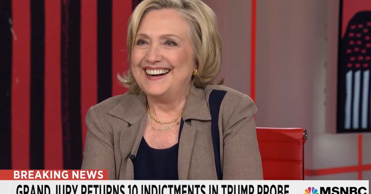 Hillary Clinton Promises She Gets No Satisfaction From Trump Indictment, Really Hillary Clinton Promises She Gets No Satisfaction From Trump Indictment, Really