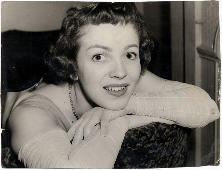 Patricia pictured in 1957, the year she competed at Eurovision