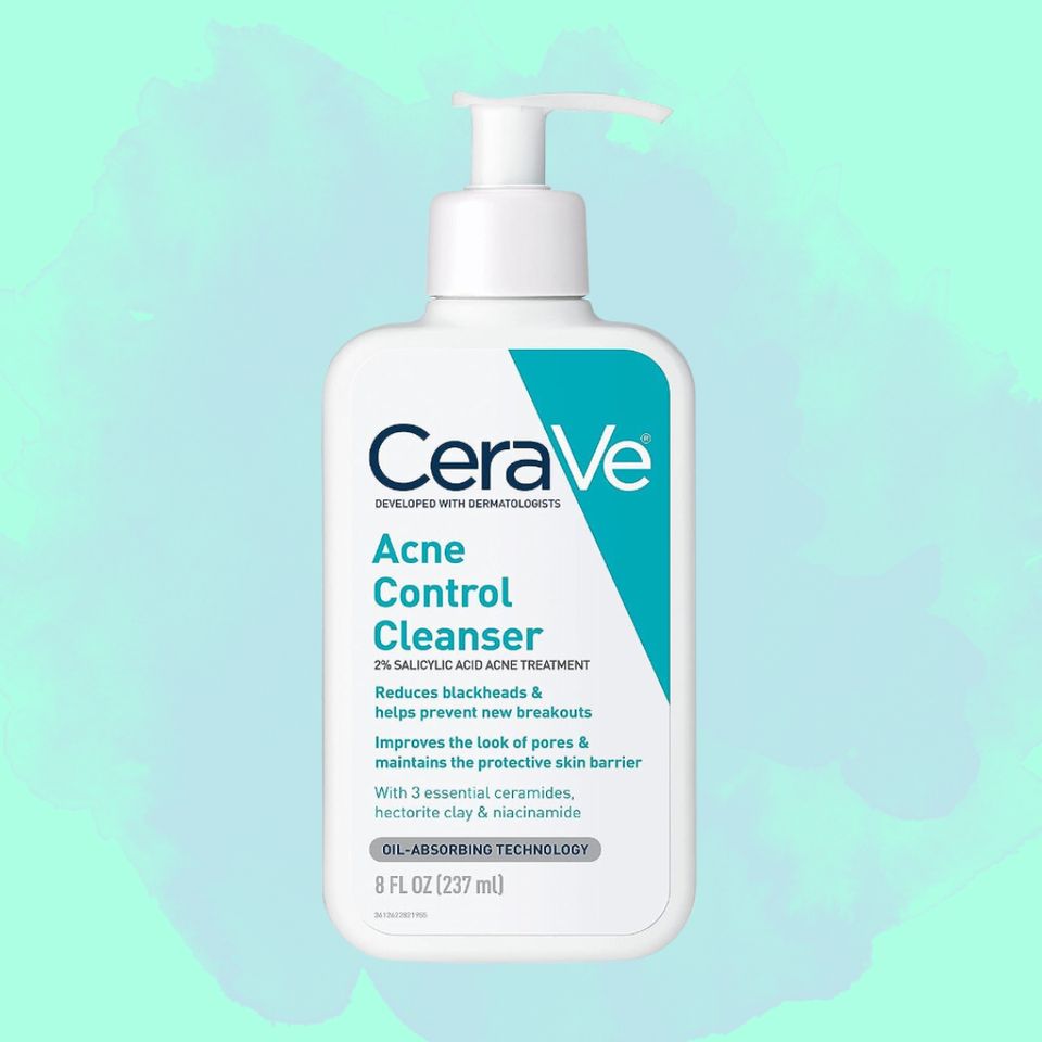CeraVe Acne Treatment Face Wash Salicylic Acid Cleanser With Purifying Clay  For Oily Skin | Blackhead & Pore Removal 237 ml