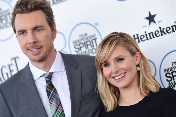 Dax Shepard and Kristen Bell at the 2015 Film Independent Spirit Awards.