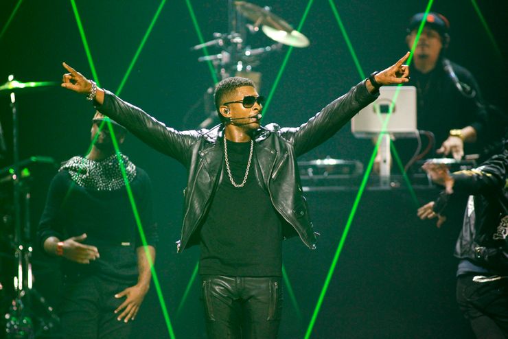 Usher performs during the 2012 iHeartRadio Music Festival at the MGM Grand Garden Arena in Las Vegas.