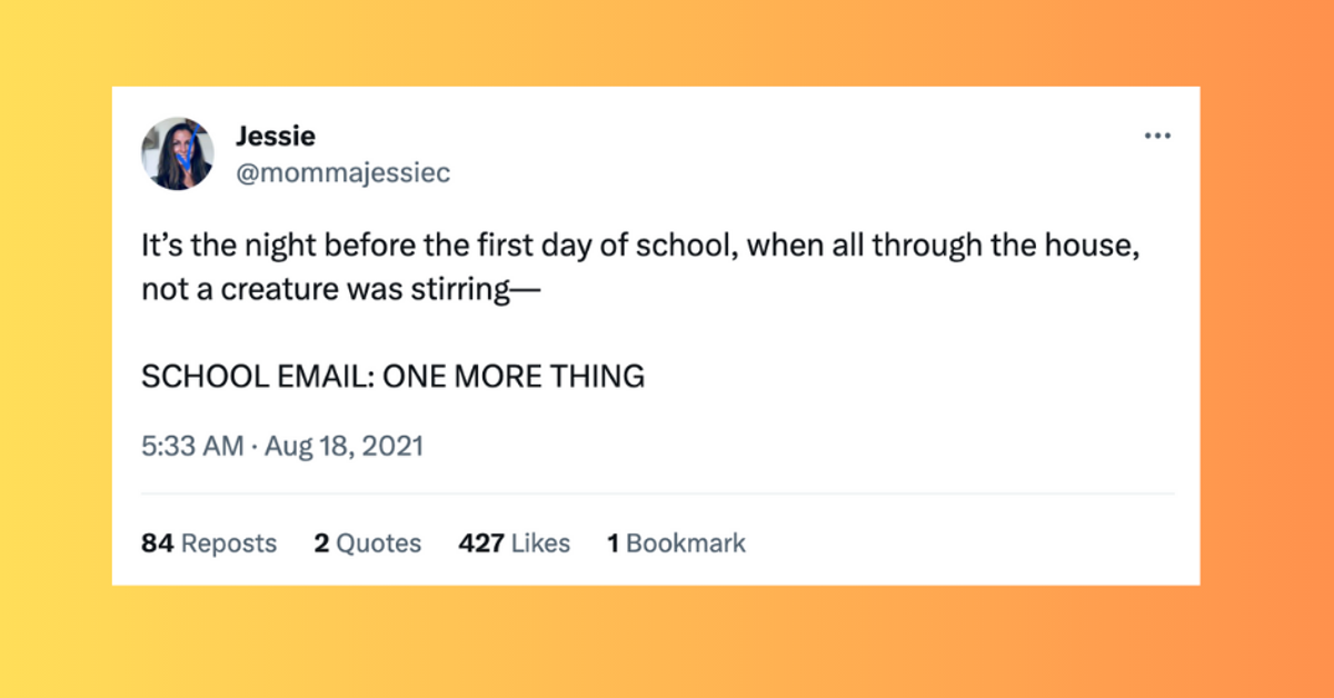 The Funniest Tweets About The First Day Of School HuffPost Life