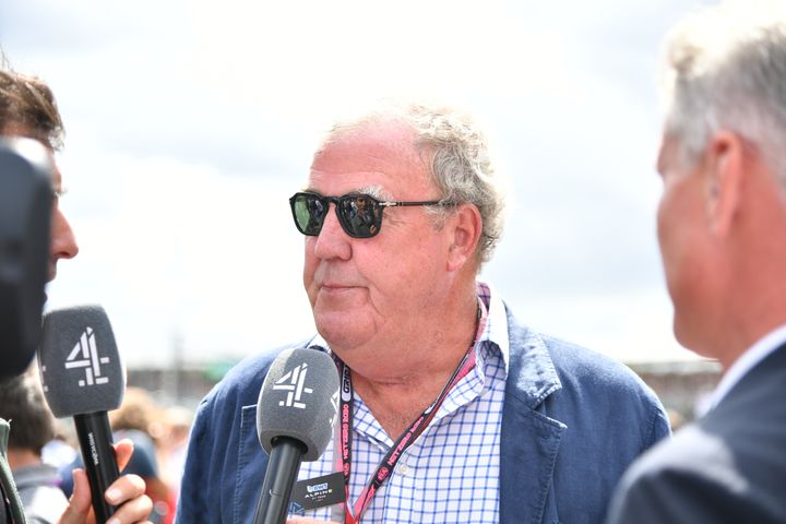 Jeremy Clarkson at the F1 Grand Prix of Great Britain last month