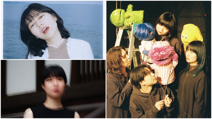 (左上から時計回りに)さらささん、Homecomings、DJ kaolinite