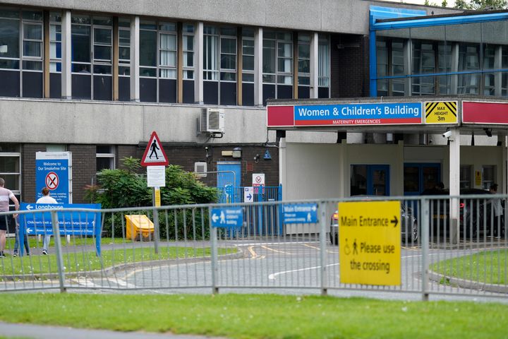 CHESTER, ENGLAND - AUGUST 07: An exterior view of the Countess of Chester Hospital on August 07, 2023 in Chester, England. Lucy Letby, a former nurse at the hospital, was found guilty Friday of killing seven babies and trying to kill six others.