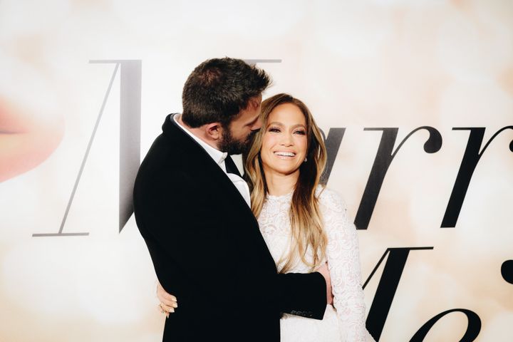 Ben Affleck and Jennifer Lopez at the premiere of Marry Me in 2022