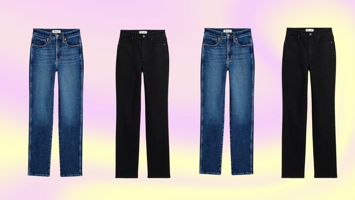 Madewell's Stovepipe jeans are currently on sale.