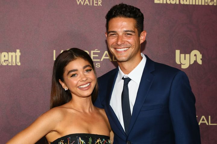 Sarah Hyland and Wells Adams in 2018