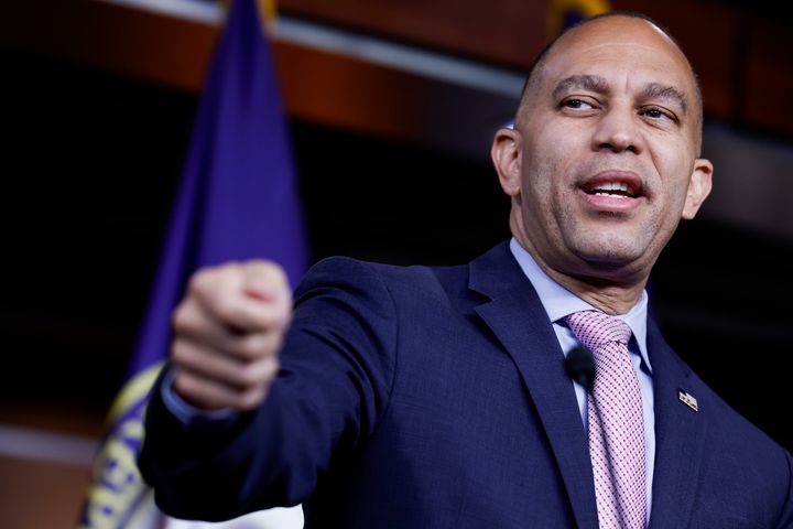 House Democratic Leader Hakeem Jeffries (N.Y.) was on an AIPAC-sponsored trip to Israel when it emerged that AIPAC planned to challenge two Democratic incumbents.