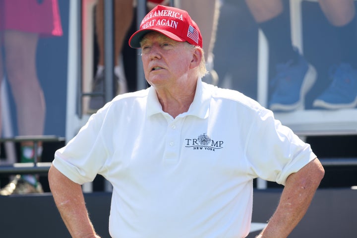 Donald Trump at Trump National Golf Club in Bedminster, New Jersey, on Aug. 13.