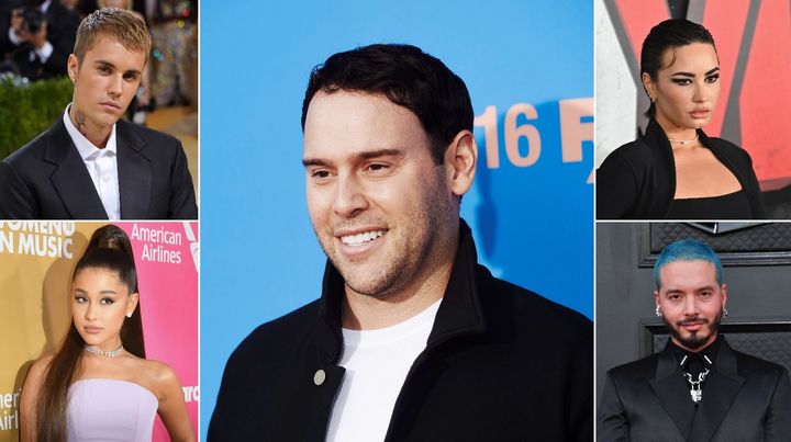 Scooter Braun and some of his most prolific clients, past and present