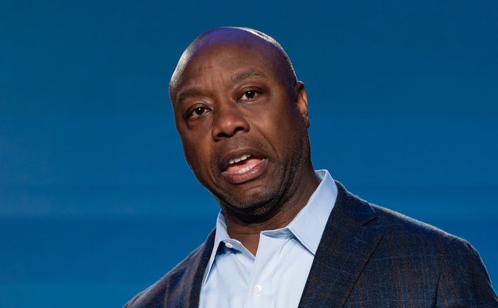 Sen. Tim Scott says he doesn't blame Trump for the Jan. 6, 2021, attack on the U.S. Capitol.