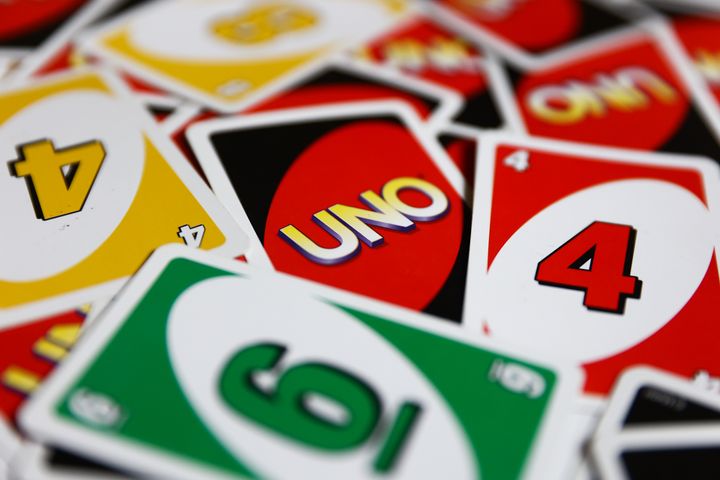 UNO game cards.