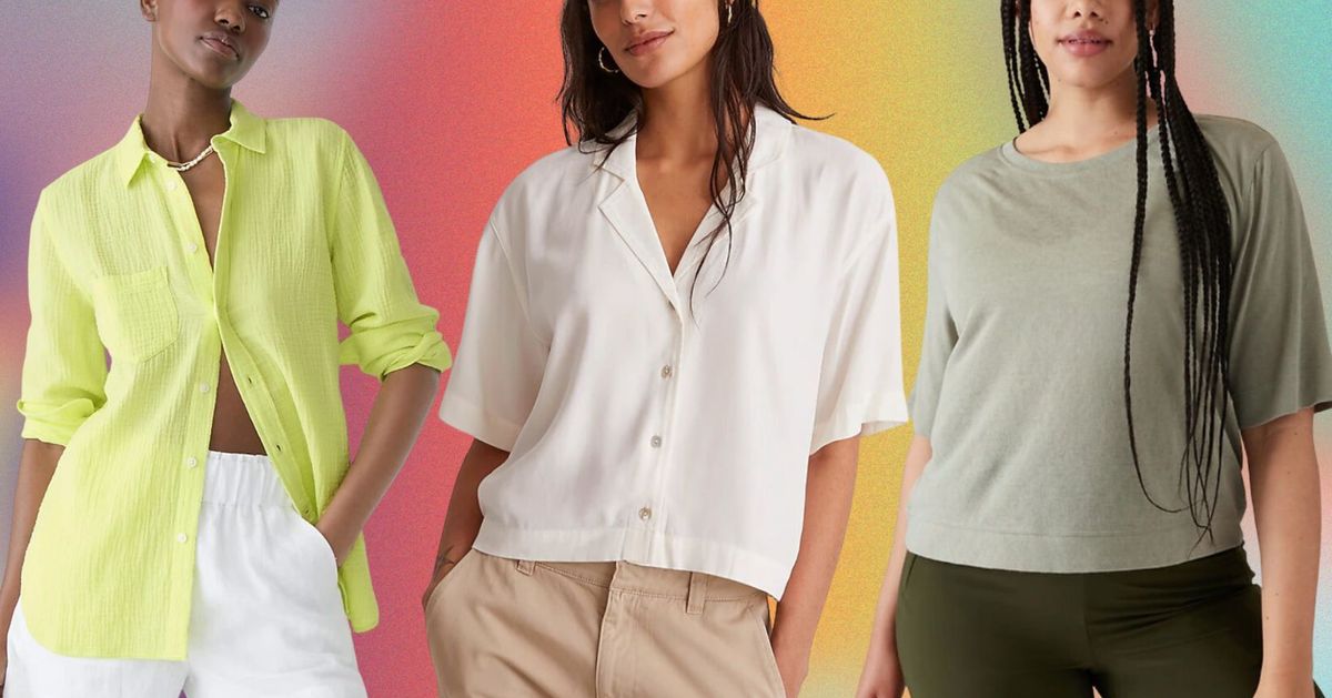 Women Summer Cute Shirts Fashion Short Sleeve V Neck Casual Tee Floral  Print Button Down Loose Shirt Comfy Blouse