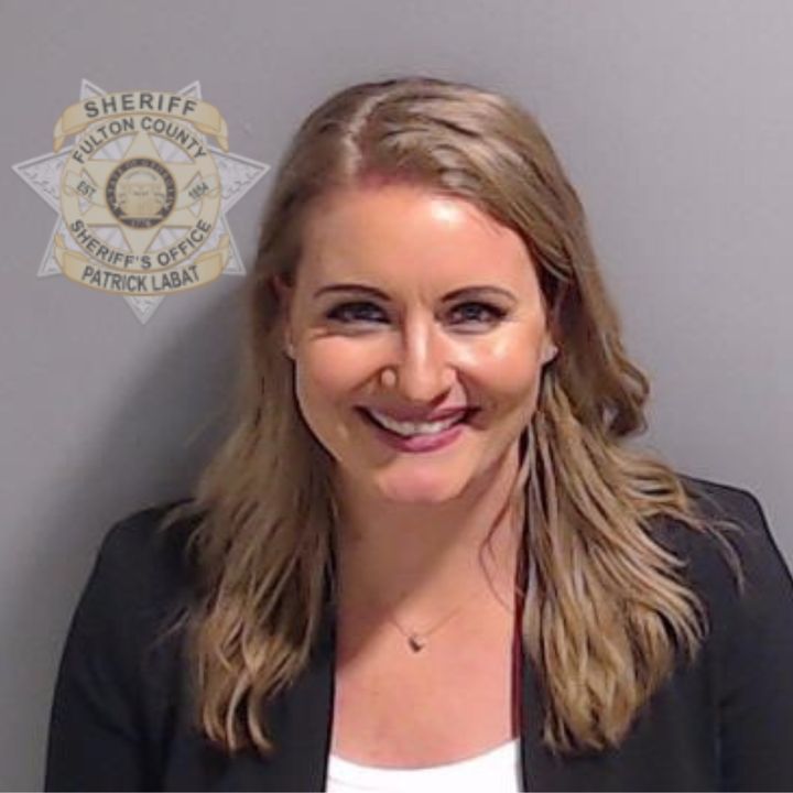 The Fulton County Sheriff's Office mug shot of former Trump attorney Jenna Ellis.