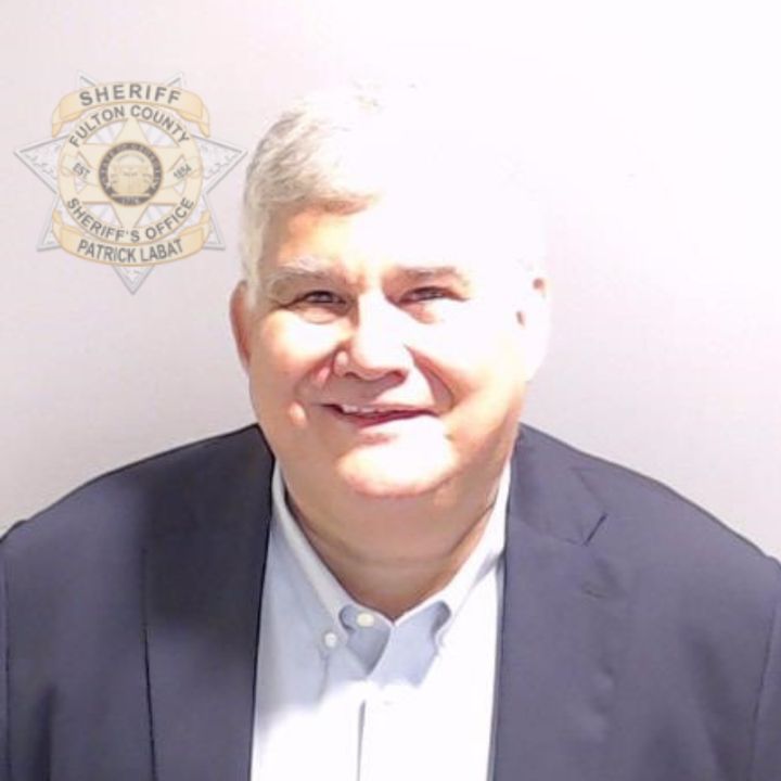 The Fulton County Sheriff's Office mug shot of former Georgia GOP chair David Shafer.