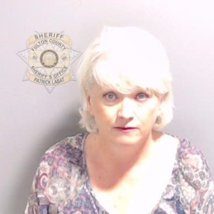 The Fulton County Sheriff's Office mug shot of former Coffee County GOP chair Cathleen Latham.