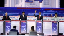 6 Of 8 GOP Candidates At Debate Say They Would Back Nominee Trump Even If He’s Convicted