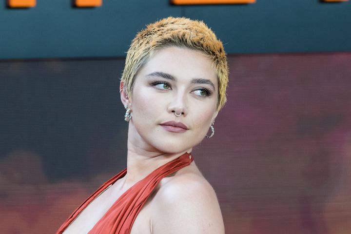 Florence Pugh at the London premiere of Oppenheimer