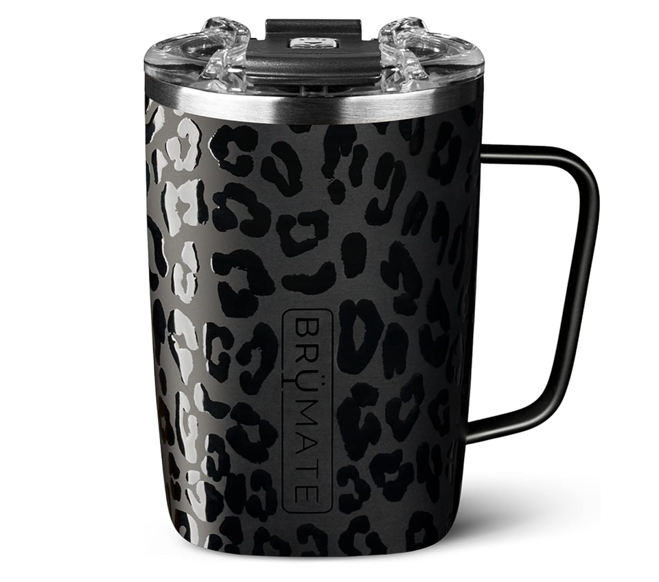 Brumate 40oz Era Handled Tumbler in Onyx Leopard