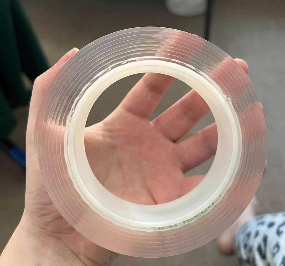 A roll of heavy duty double-sided tape so you can hang stuff on the walls without putting in a gazillion extra holes you'll seriously be regretting on move-out day. This is the best hanging hack you'll find, just peruse the 65,000+ 5-star reviews.