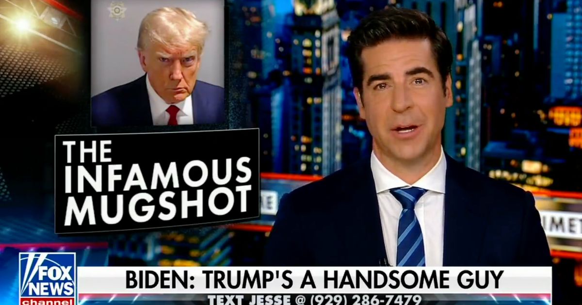 Jesse Watters Compliments Trump's Mug Shot: 'He Looks Good And He Looks ...