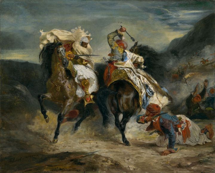 Ευγένιος Ντελακρουά, Η μάχη του Γκιαούρη και του Χασάν, 1826