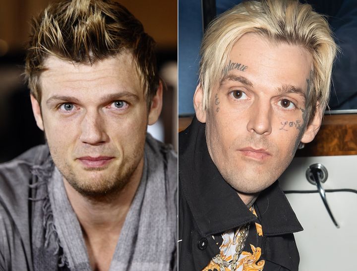Nick Carter (left) previously admitted that he had a “complicated” relationship with Aaron Carter (right).