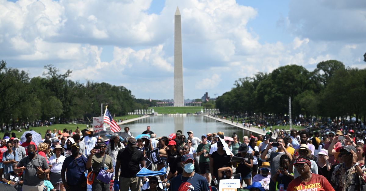 Thousands Mark 60th Anniversary Of March On Washington On National Mall