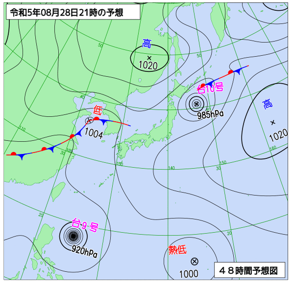 気象庁天気図