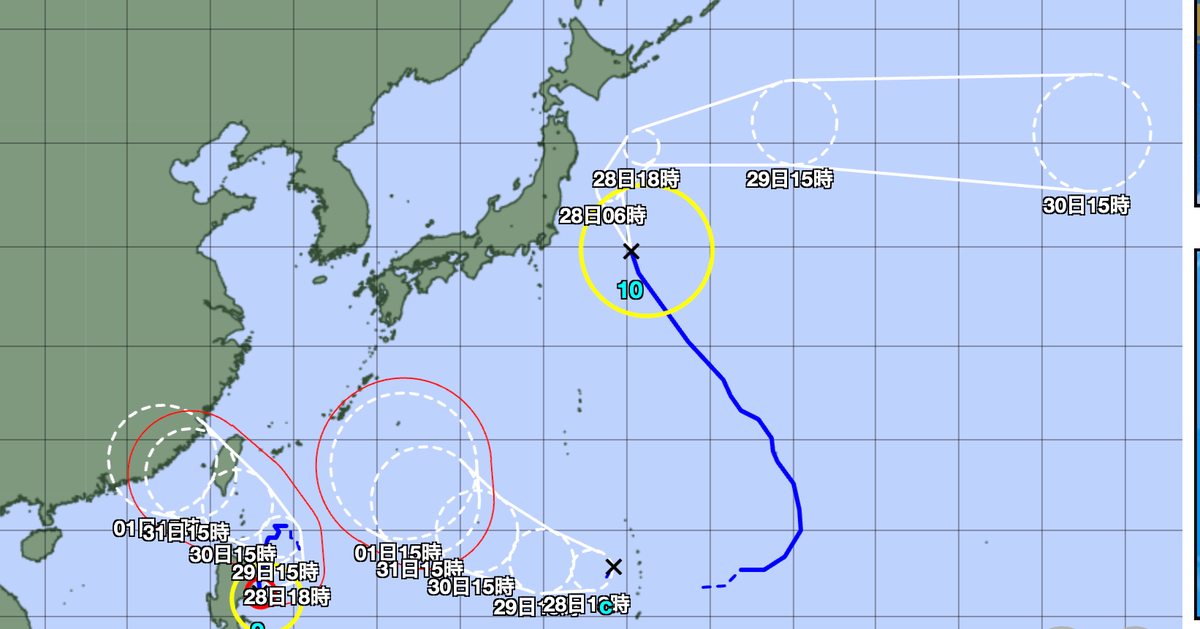 トリプル台風が発生の恐れ。1960年の「五輪台風」って何？5つの台風が
