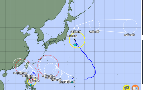 トリプル台風が発生の恐れ。1960年の「五輪台風」って何？5つの台風が