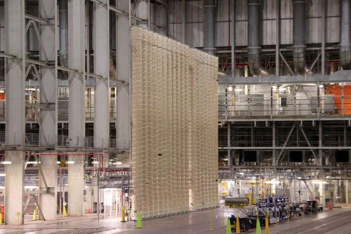 An array of centrifuges, known as a "cascade," is shown at Centrus Energy's Ohio facility. The company aims to start producing a rare type of nuclear fuel that only Russia sells on the global market by next year. 