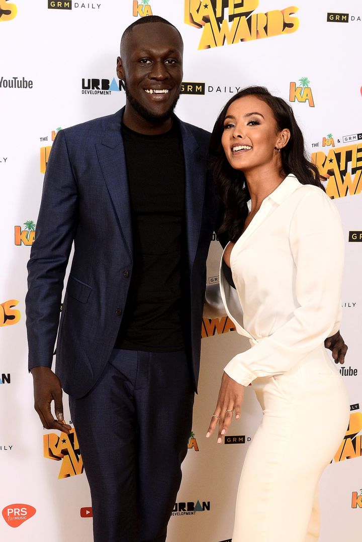 Stormzy and Maya Jama pictured together in 2017