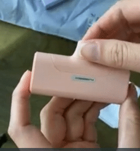 A cool and compact portable charger that plugs right on into your phone